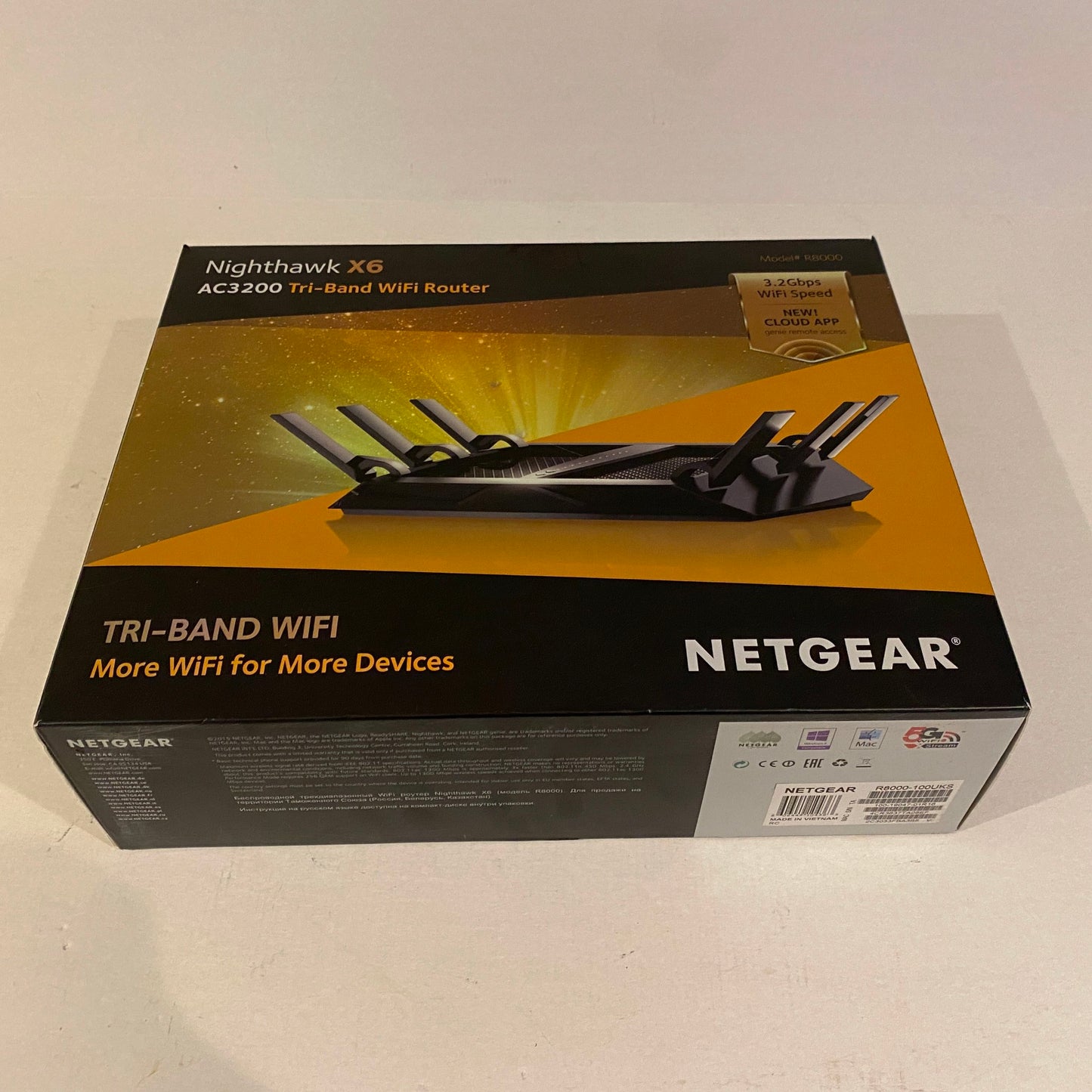 Netgear Nighthawk X6 AC3200 Tri-Band Wifi Router - R8000