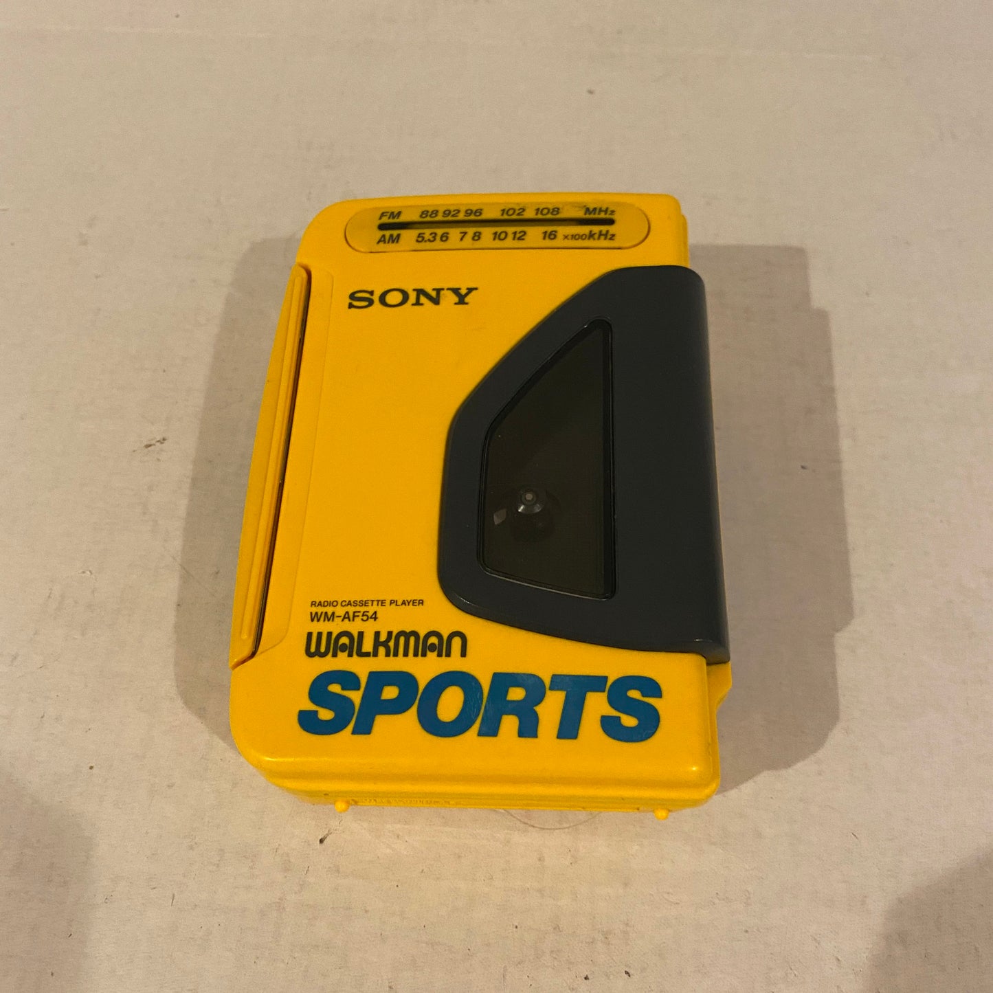 Yellow Sony Sports Walkman Radio - WM-AF54