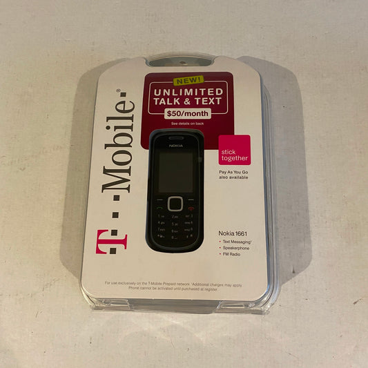 New Vintage T-Mobile Nokia 1661 Prepaid Cell Phone