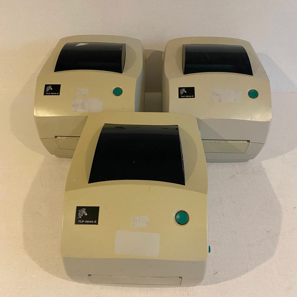 For Parts - Lot of 3 Zebra USB Parallel Thermal Label Printers - TLP-2844Z