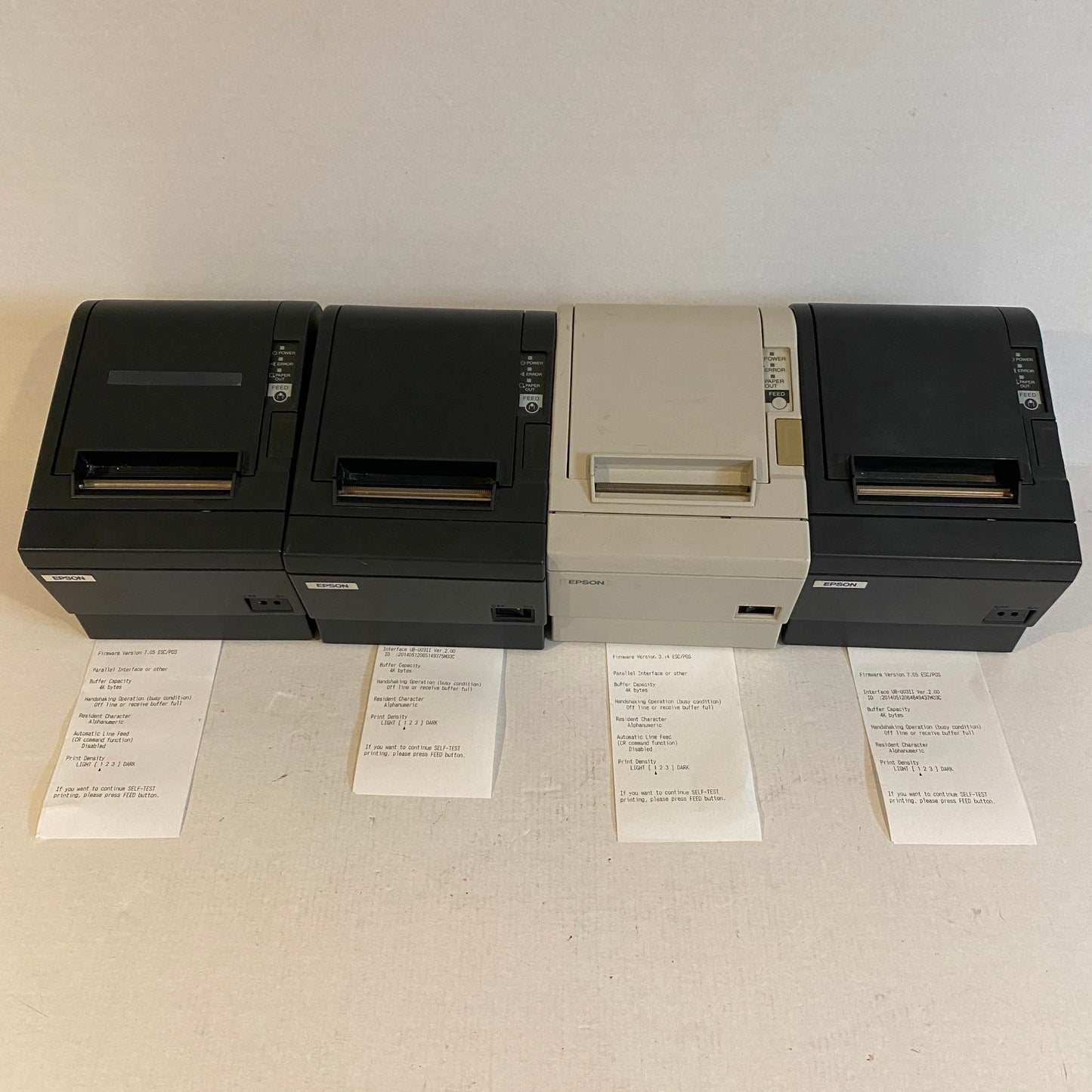 Lot of 4 Epson TM-T88ii Thermal Receipt Printers