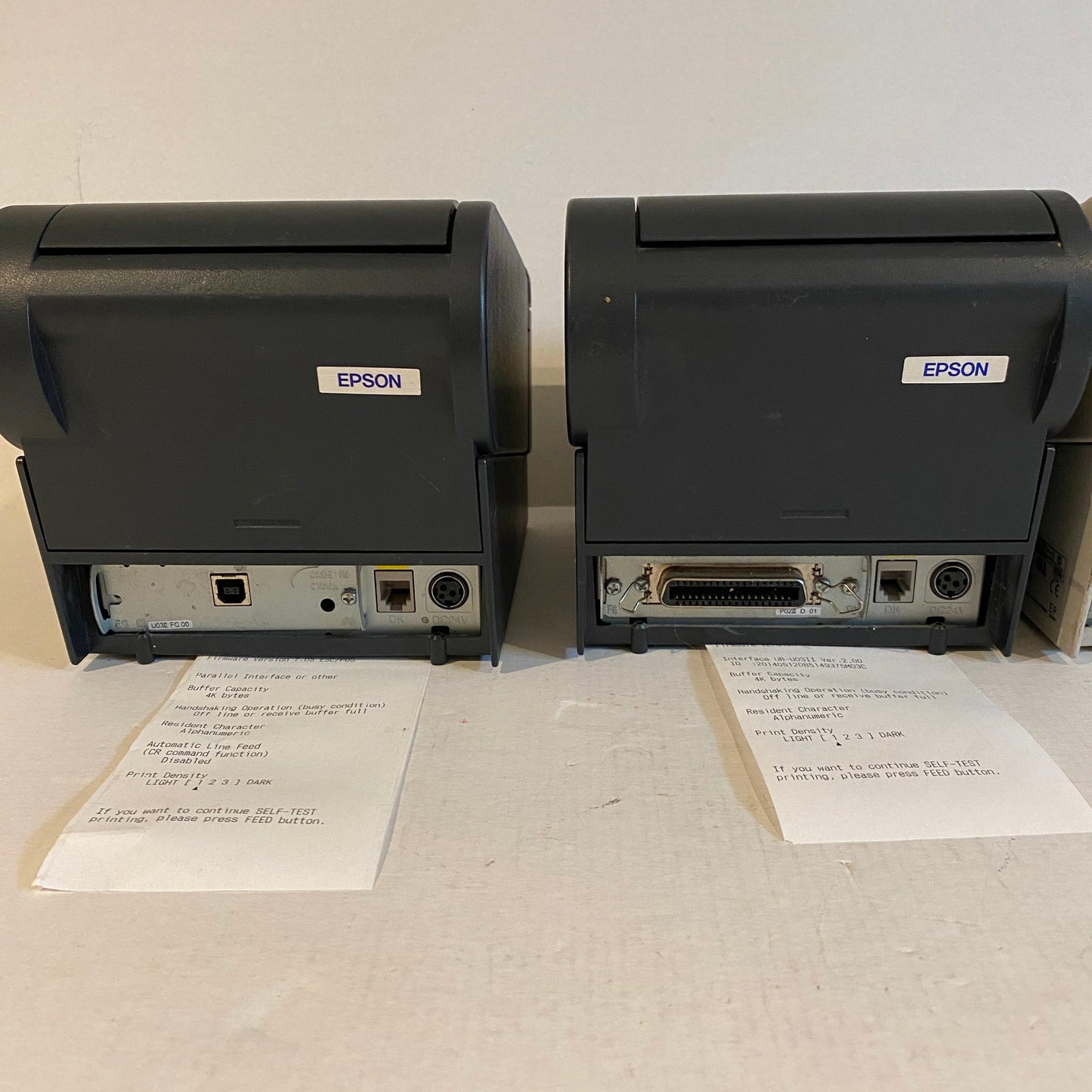 Lot of 4 Epson TM-T88ii Thermal Receipt Printers