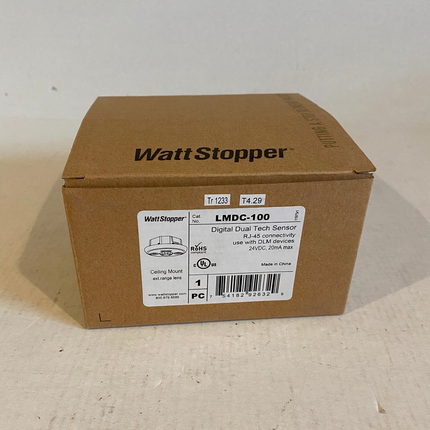 Watt Stopper Digital Dual Tech Occupancy Sensor - LMDC-100