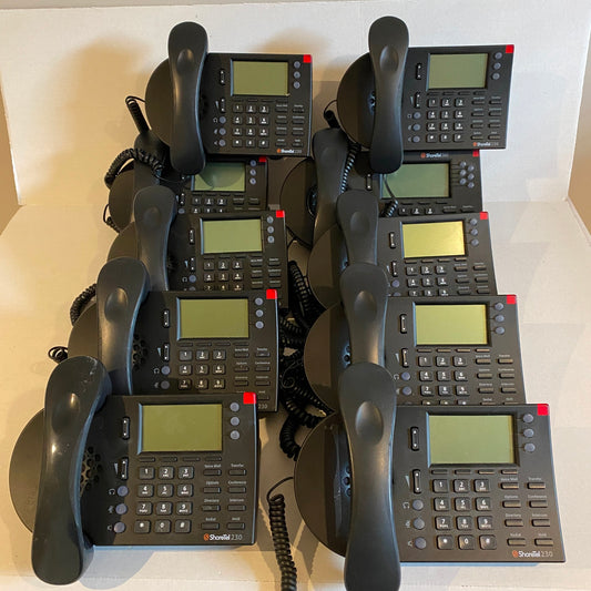 Lot of 9x ShoreTel 230 Phones and 1x Shoretel 560