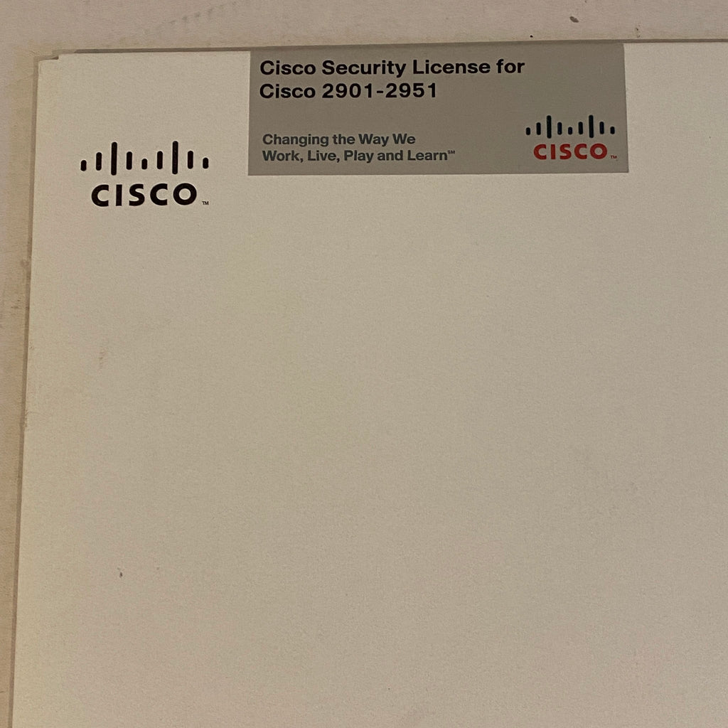 Cisco Security License for Cisco 2901-2951 - SL-29-SEC-K9