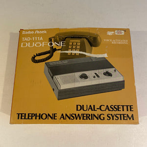 Vintage Radio Shack DuoPhone Analog Answering Machine - TAD-111A