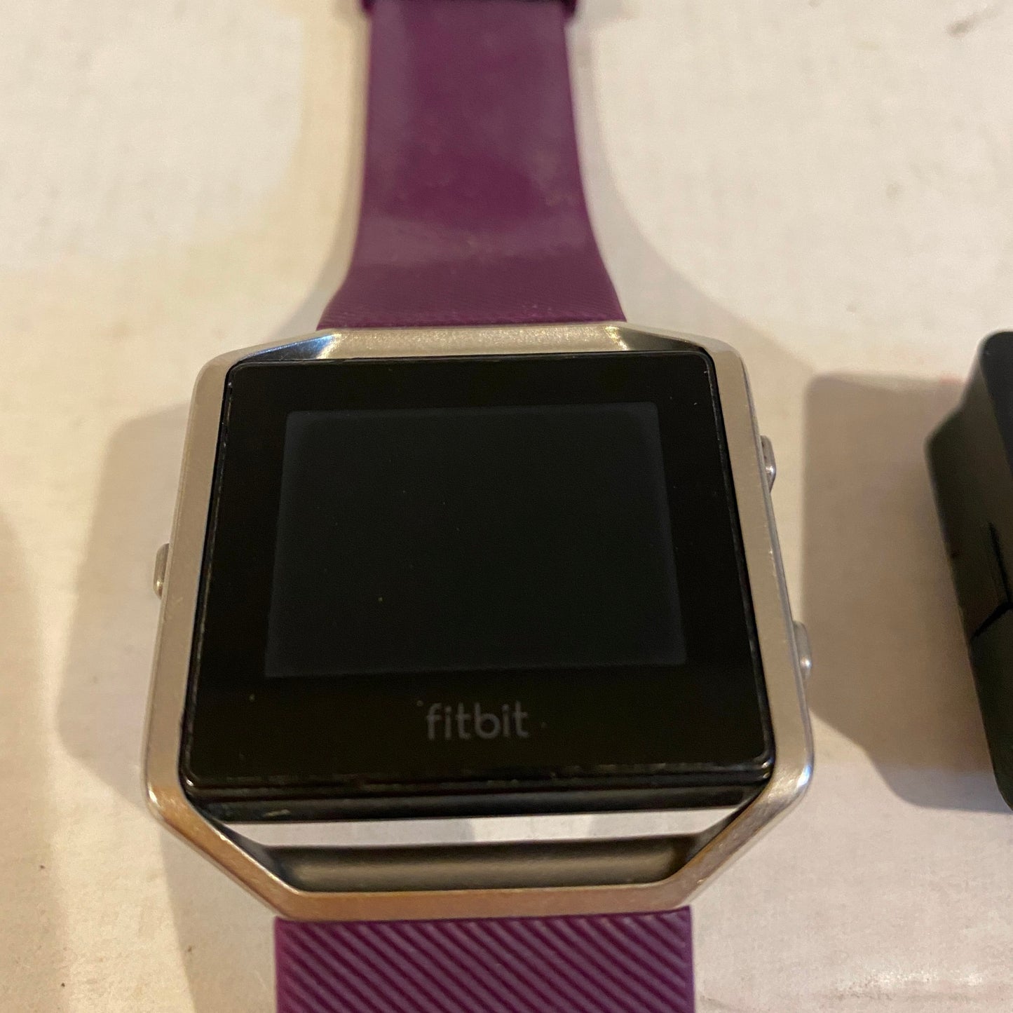 Fitbit Blaze with Purple Strap and Charger