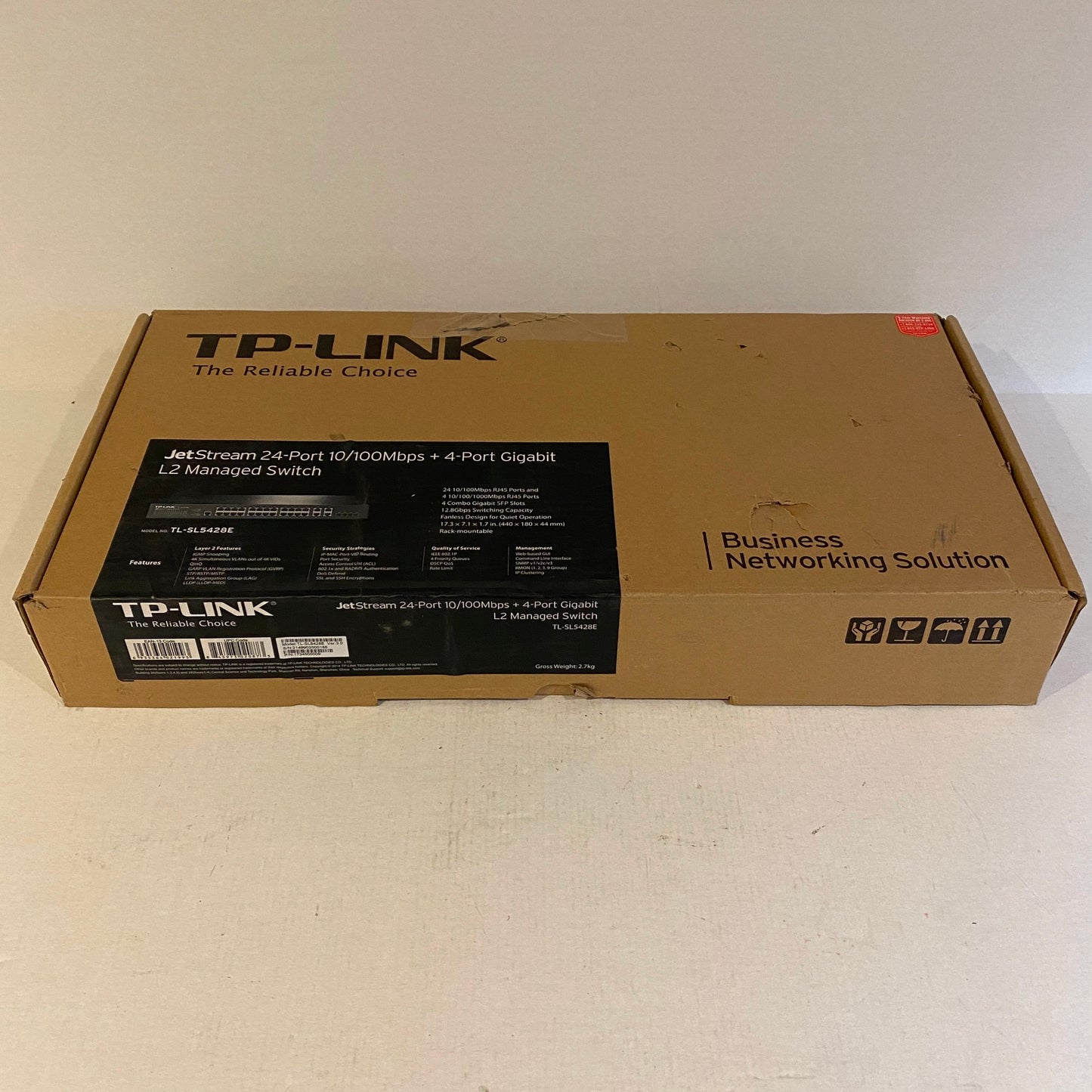 TP-LINK 28-Port JetStream L2 Managed Switch - TL-SL5428E