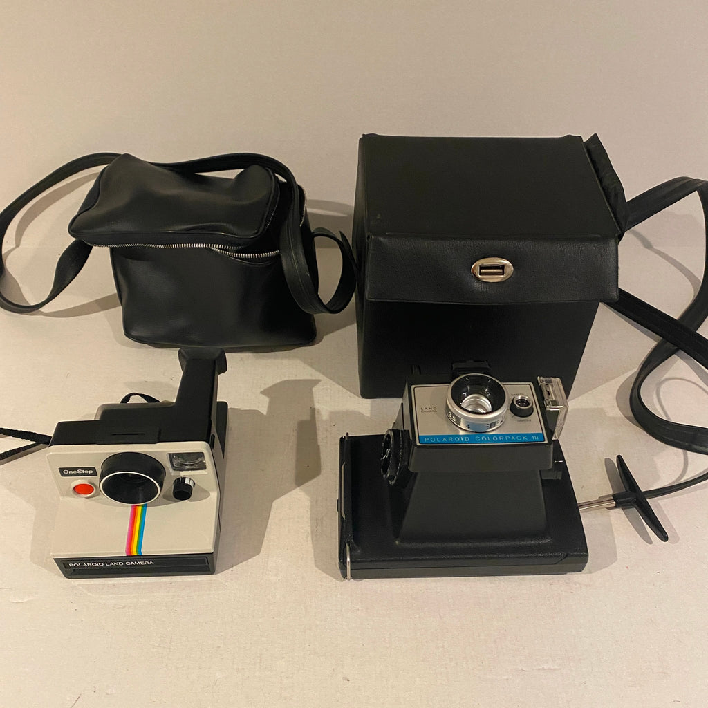 Lot of 2 Polaroid Cameras OneStep Land Camera + Colorpack III