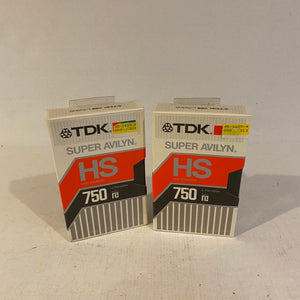 2 x Vintage TDK Super Avilyn High Standard 750 Beta Tapes
