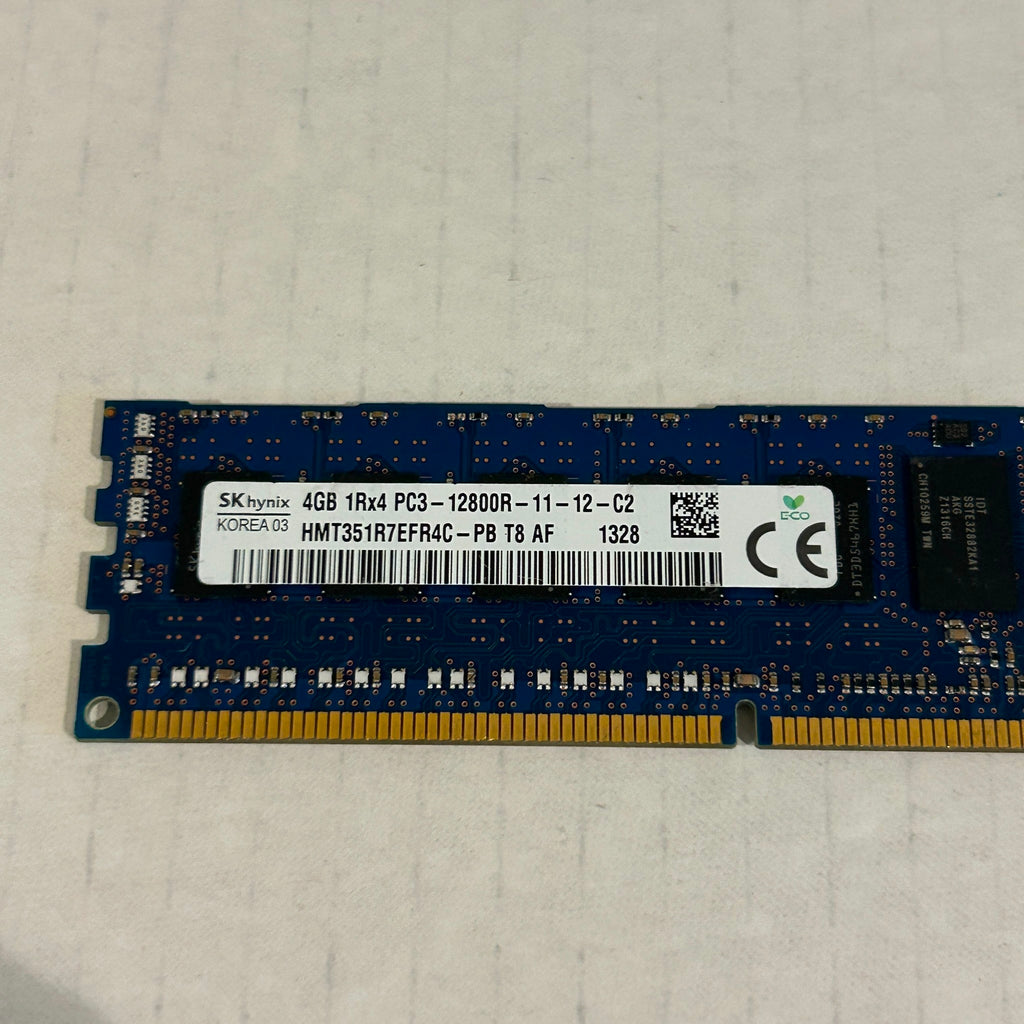 4GB SK Hynix PC3-12800R DDR3-1600 REGISTERED ECC RAM - HMT351R7EFR4C-PB