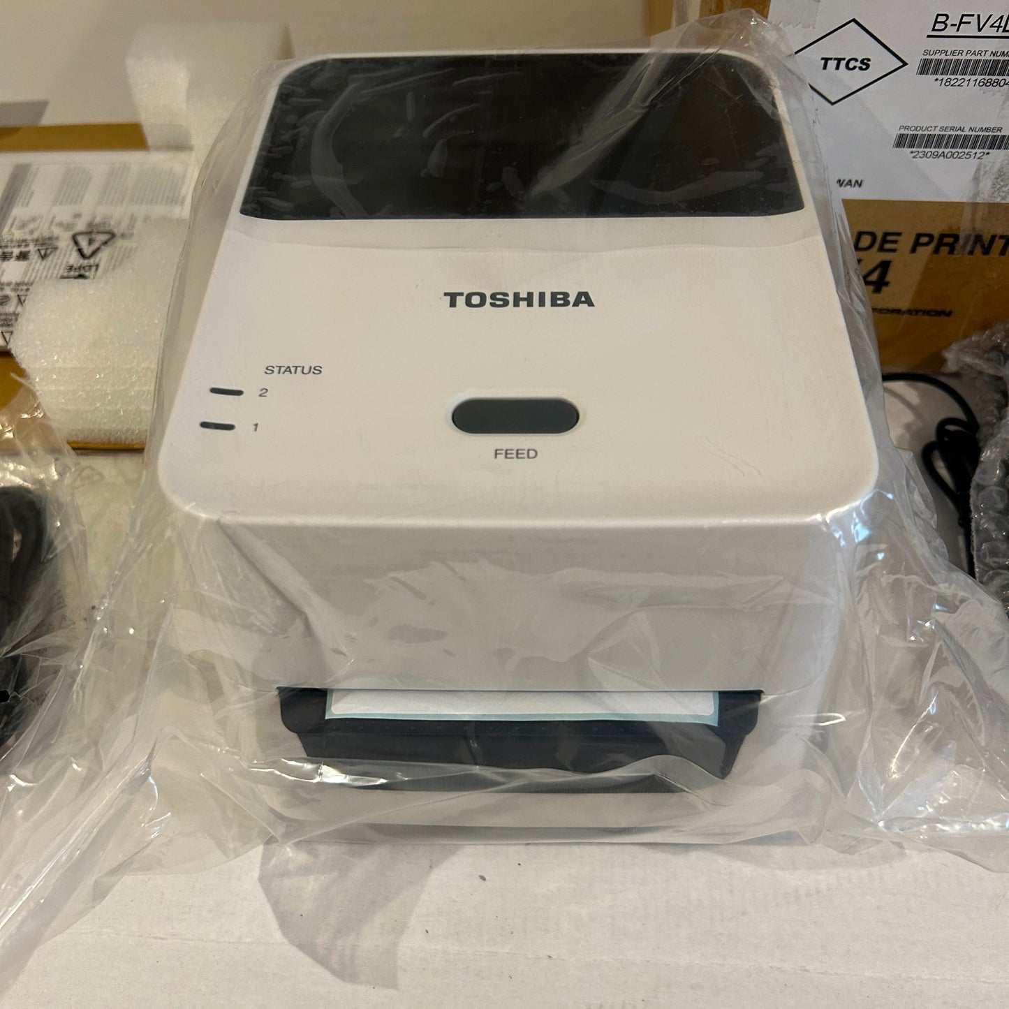 Toshiba 4″ Direct Thermal Desktop Label Printer - B-FV4D-GS14-QM-R