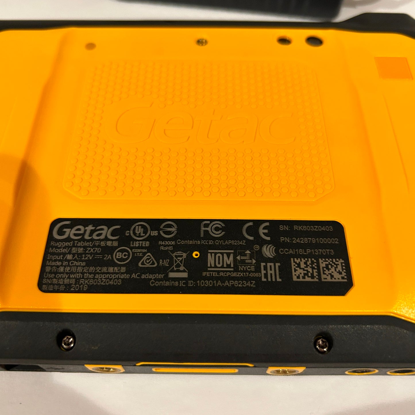 2019 Getac ZX70 Rugged Android Tablet - 7" - Z1C72XDA5GBX