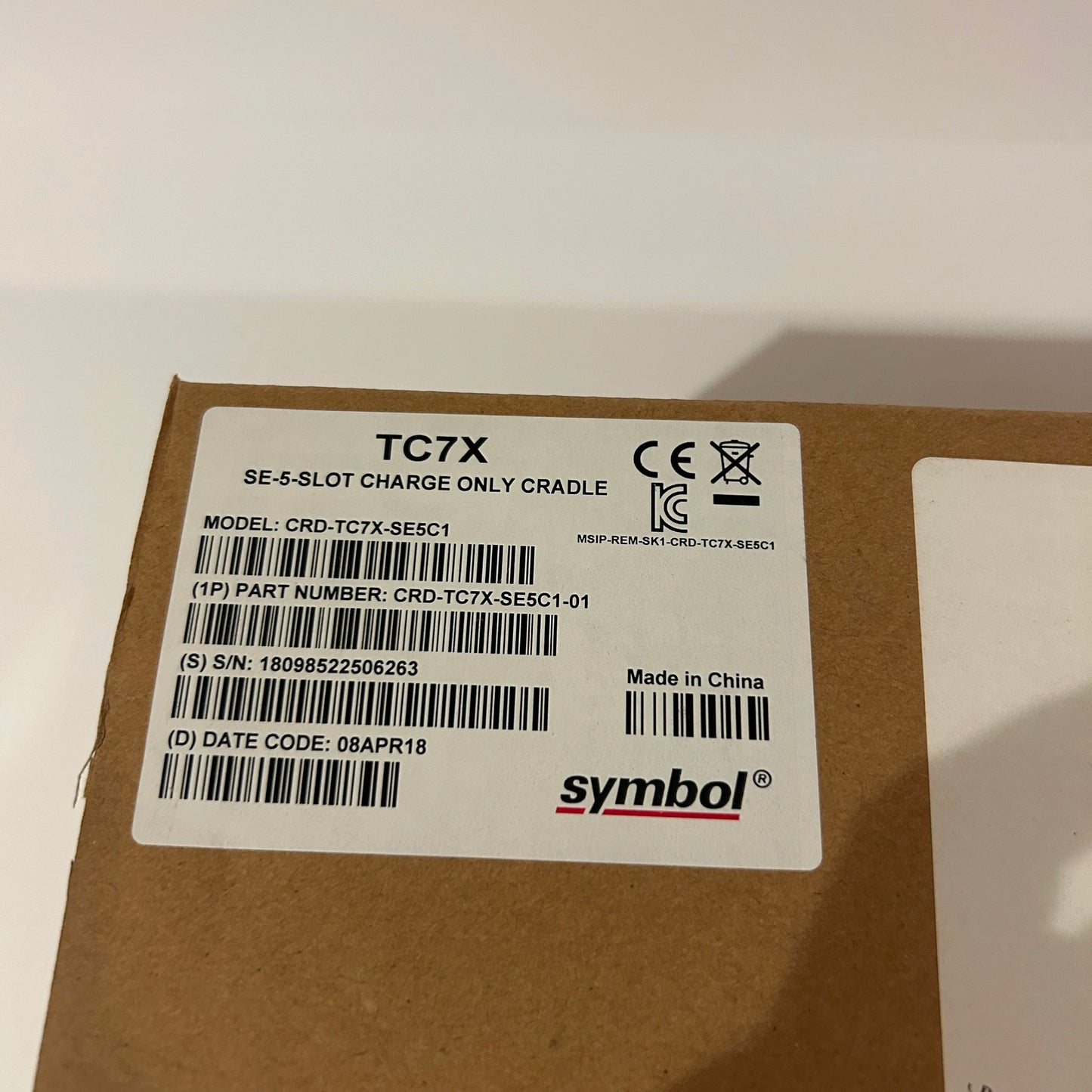Symbol 5-Slot Charge Only Cradle for Zebra TC70 - CRD-TC7X-SE5CE1