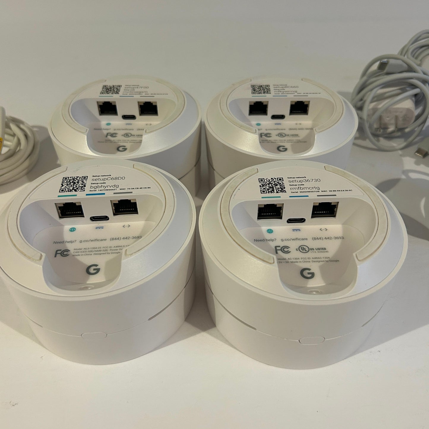 Lot of 4 Google WiFi Router - AC-1304