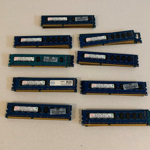 Lot of 32 Hynix 1GB PC3-10600E 1333MHz DDR3 ECC Unbuffered Server RAM